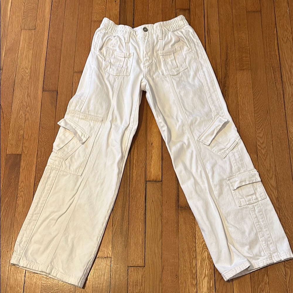 BDG White Cargo Pants